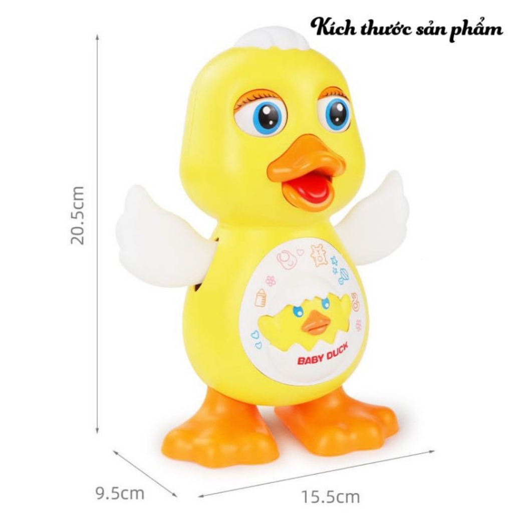 Đồ Chơi Chú Vịt Nhảy Múa Phát Nhạc Có Đèn Vui Nhộn, Vịt Nhảy Theo Nhạc Ngộ Nghĩnh Cho Bé