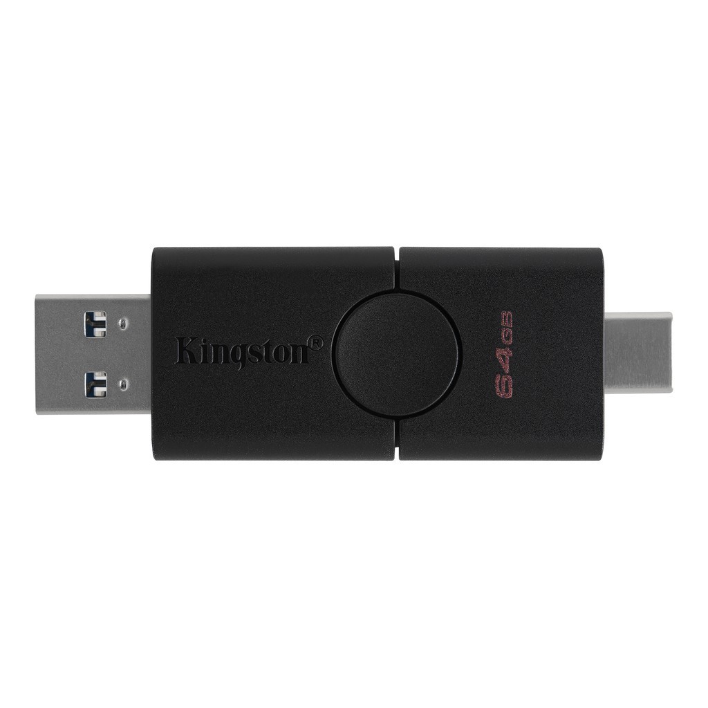 USB Kingston 3.2 Gen 1 64Gb DataTraveler Duo Cổng Type A và Type C DTDE/64GB - Hàng chính hãng