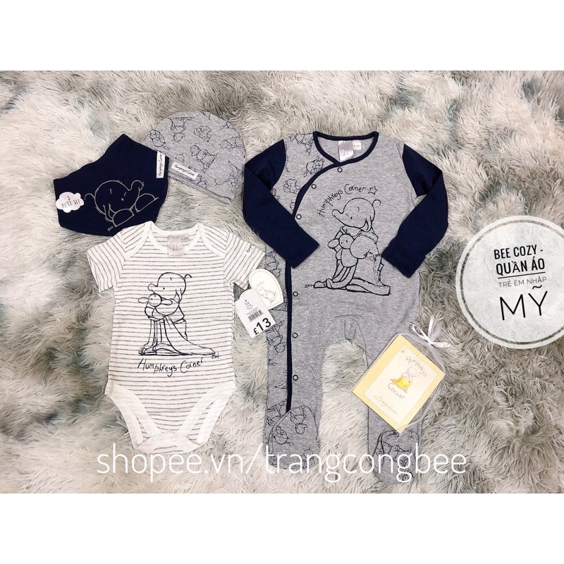 Bộ sơ sinh Geo UK bé trai chính hãng săn sale giá tốt size 3-6M đến 6-9M