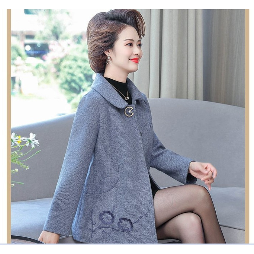 (HÀNG SẴN) Áo Khoác Dạ Nữ Ngắn Phong Cách Phương Tây AD41 - Hàng Quảng Châu Cao Cấp