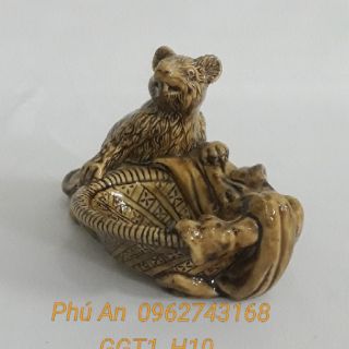Chuột Gạt Tàn_ Gốm sứ Bát Tràng