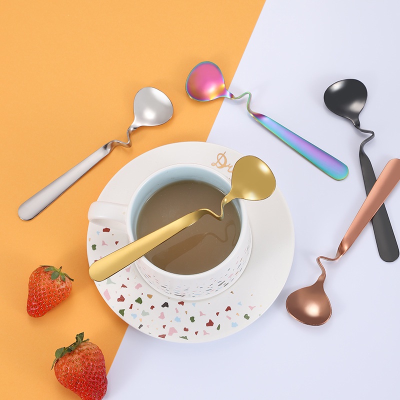 Muỗng Cà Phê Hình Chữ S Bằng Thép Không Gỉ 304