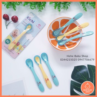 Thìa báo nóng, thìa ăn dặm cho bé Kichi