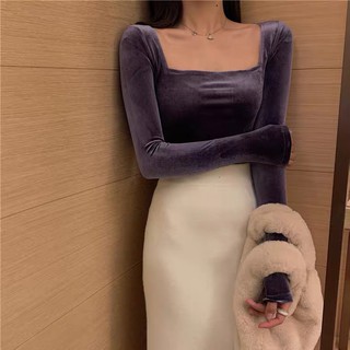ORDER ÁO NHUNG CỔ VUÔNG