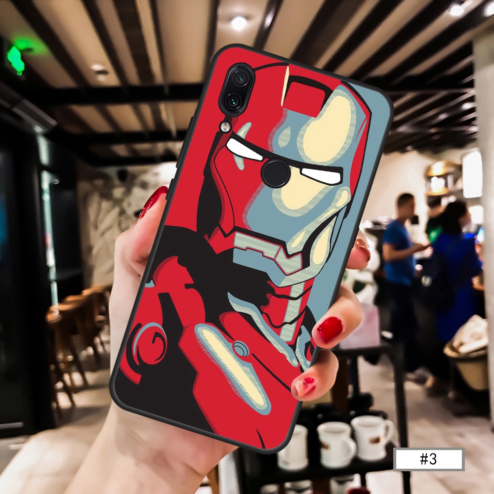 Ốp lưng cho Xiaomi Redmi Note7 7 Note6 6A 5 5A 5 Plus S2 Note4X Superhero Iron Man