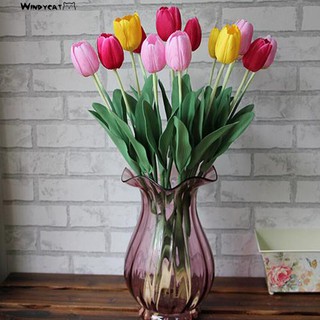 Hoa Tulip Giả Bằng Lụa Để Trang Trí