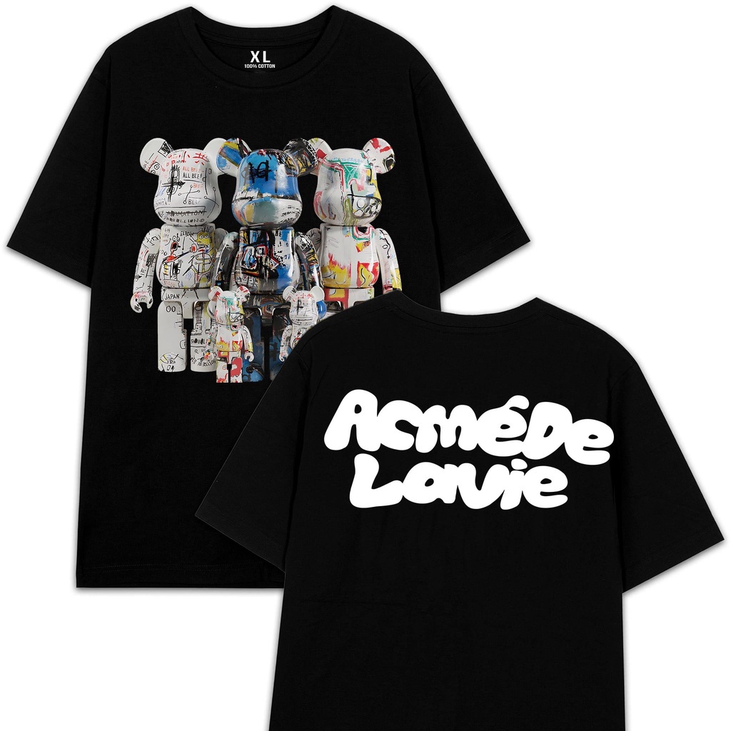 Áo thun Bearbrick Đen EDDIE basic TEE - Form rộng tay lỡ chất liệu Cotton 100%   - PHONG CÁCH