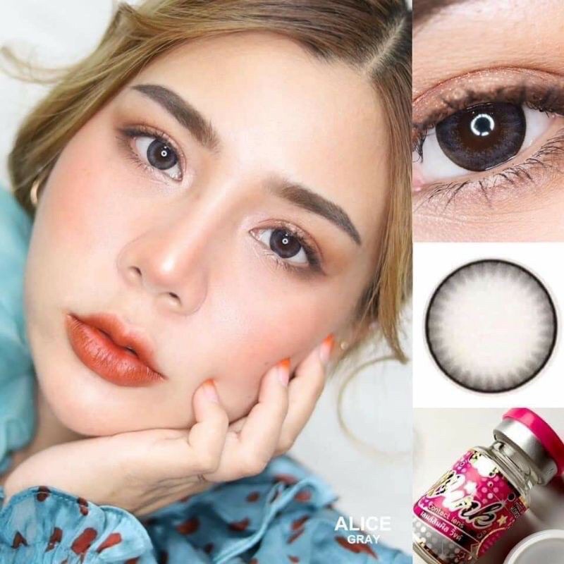 Lens mắt xám tự nhiên Alice có độ