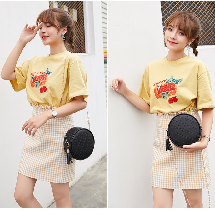 Túi xách nữ đeo chéo ulzzang cầm tay dự tiệc đựng ĐTDĐ Mini Bag dáng tròn dạng trống nhiều màu tiện dụng.(TT2228)