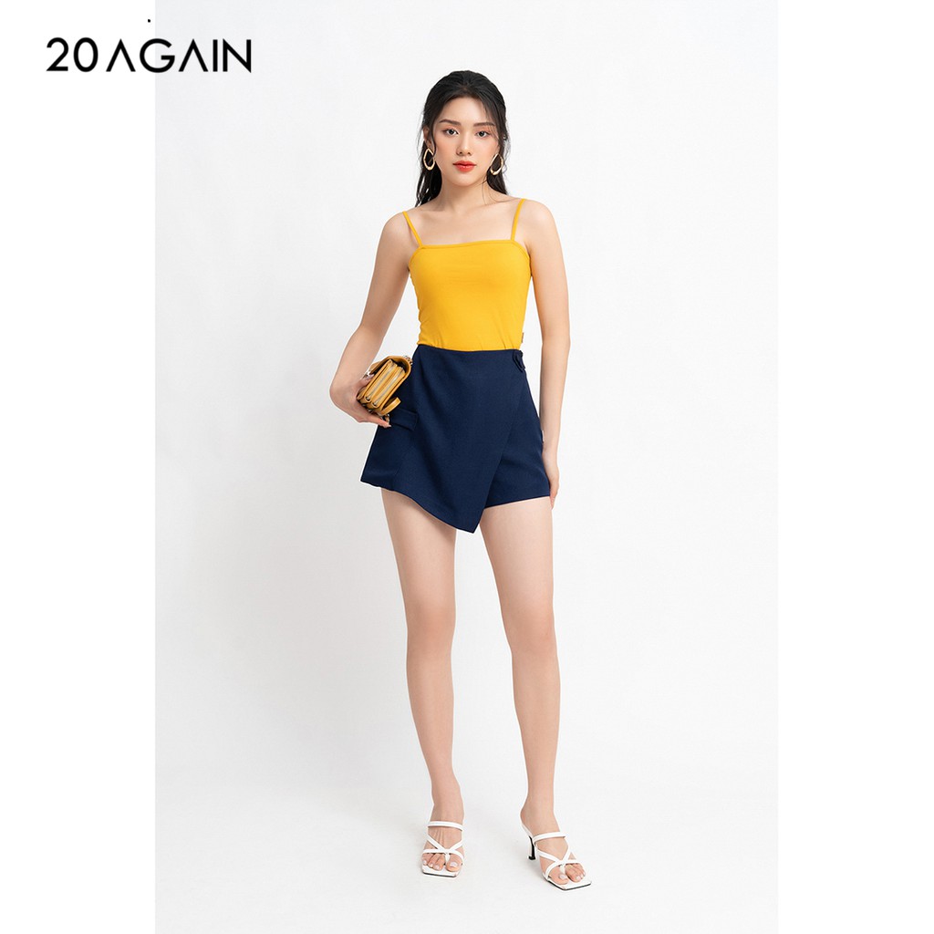 Quần short nữ 20Sexy by 20AGAIN 4 MÀU, đủ size, sooc xẻ tà túi ốp SVW0836