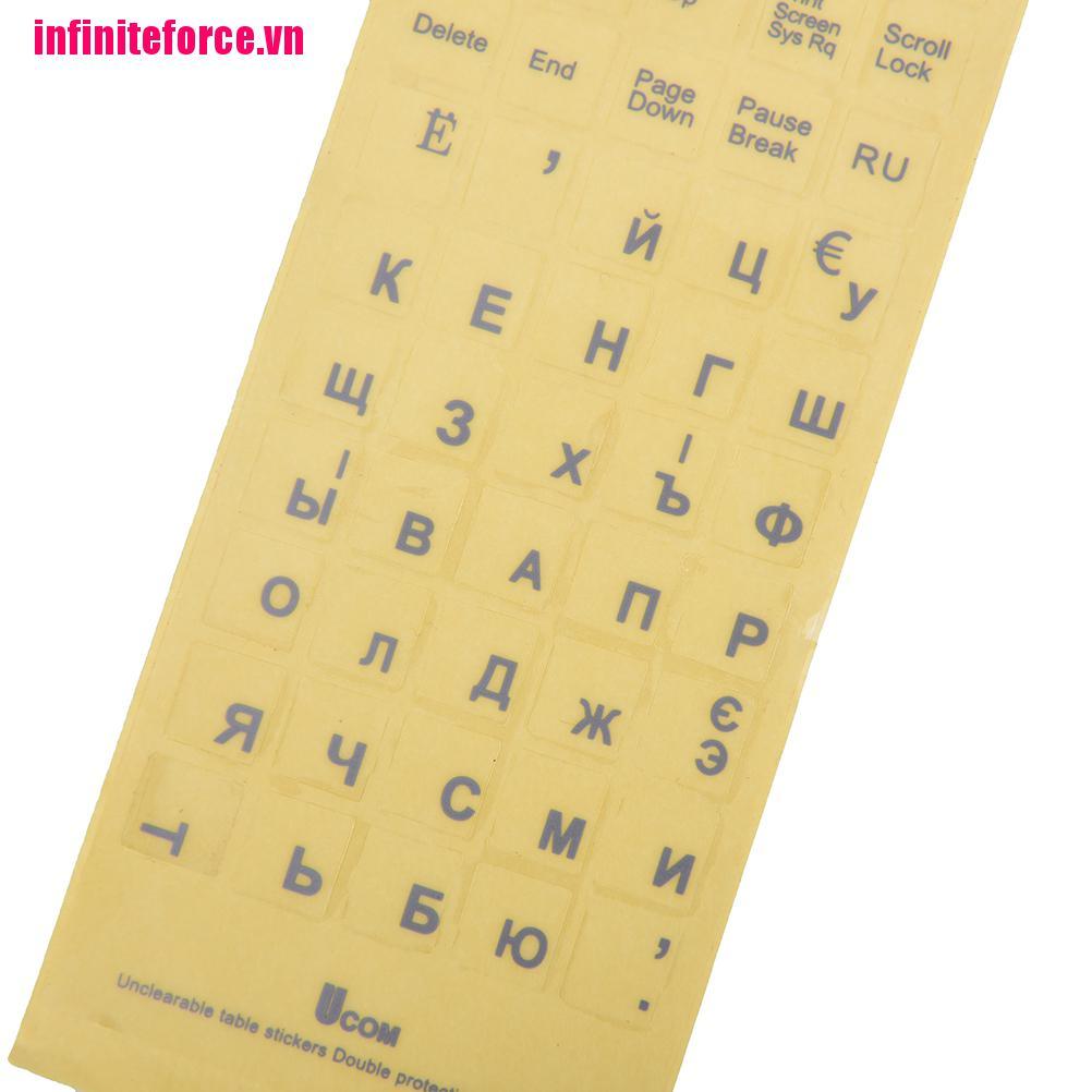 Sticker Chữ Tiếng Nga Trang Trí Sổ Tay