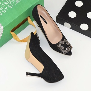 Giày cao cấp đính đá 7,5cm