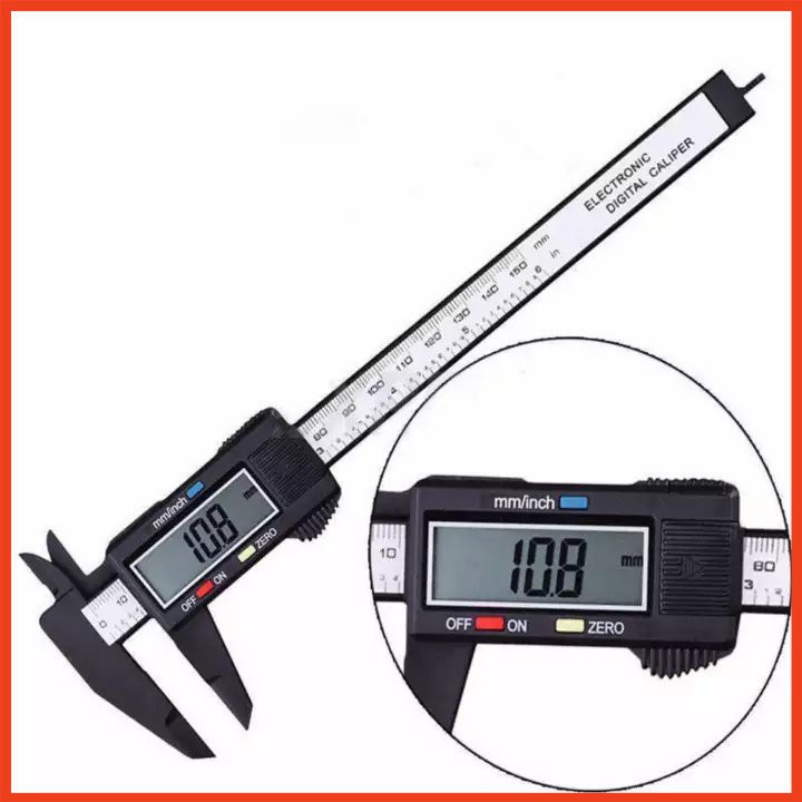 Thước Kẹp -Thước Cặp Điện Tử Đo Đường Kính Sợi Nhựa Carbon 150mm