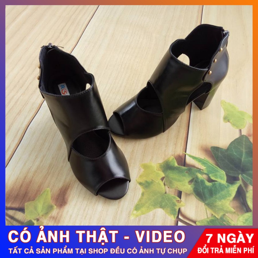 [ẢNH THẬT - FREE SHIP] Giày boot phá cách ROSATA RO114 7p - HÀNG VIỆT NAM - BKSTORE