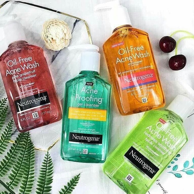 Sữa rửa mặt ngừa mụn Neutrogena Oil - Free Ance Wash
