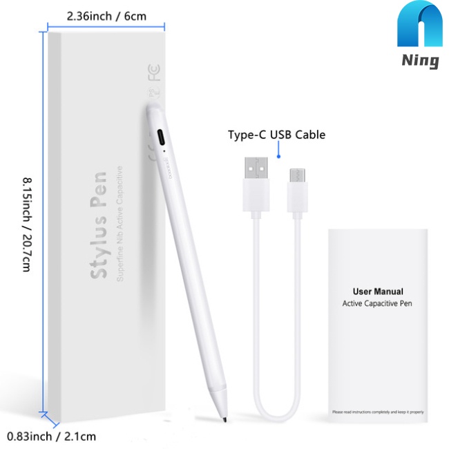 Set 2 Bút Cảm Ứng Chuyên Dụng Cho Apple Pencil Pro 11 12.9 9.7 2018 Air 3 10.2 2019 Mini 5