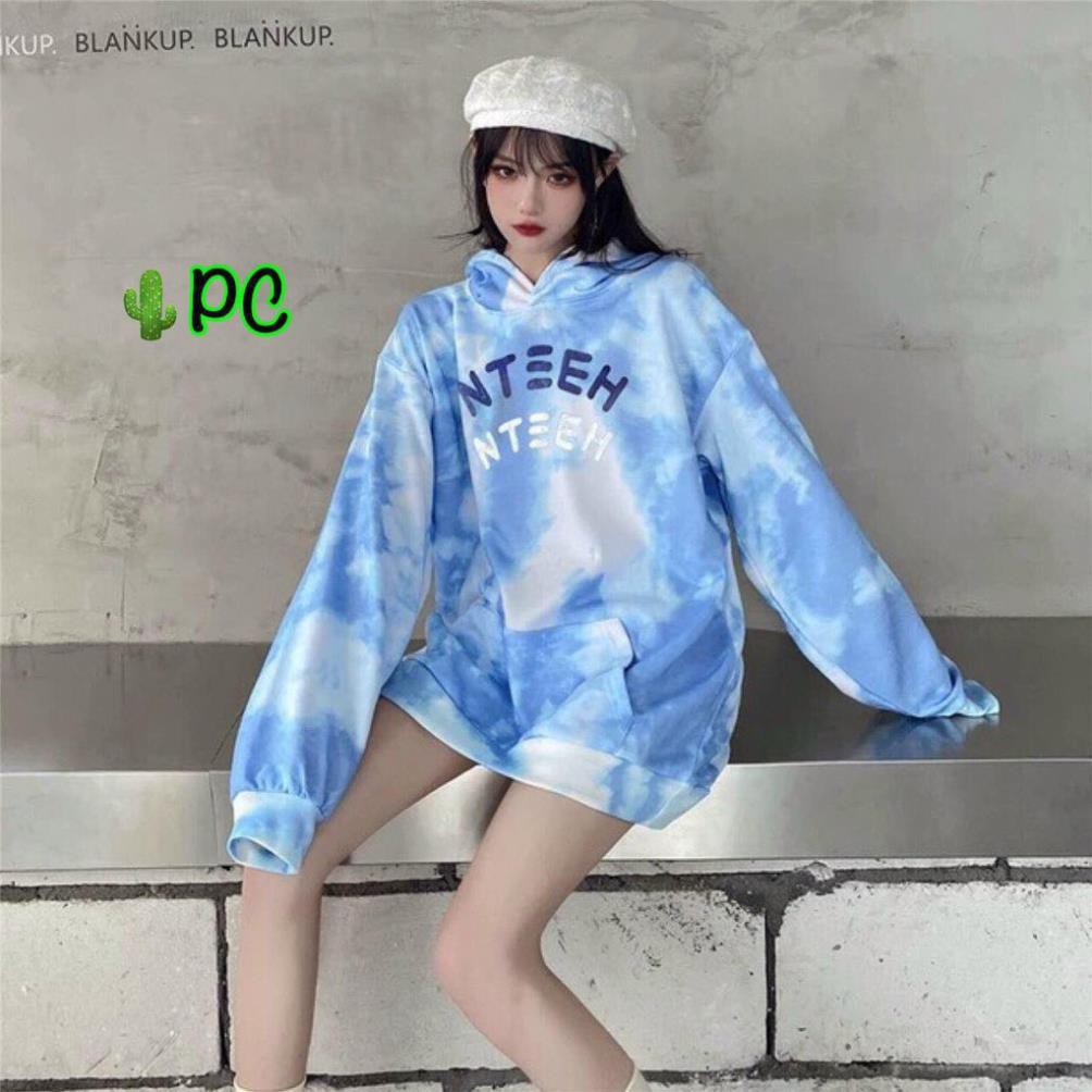 Siêu phhầm áo khoác HOODIE loang màu in 3D đẹp chuẩn - Áo khoác Unisex nam nữ mix cực ngầu