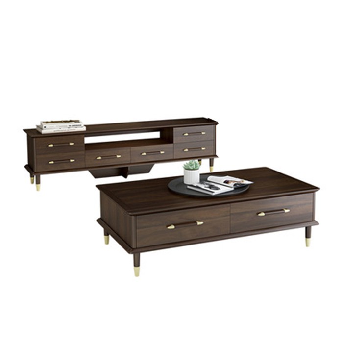 🌟LUXURY🌟  Combo kệ Tivi bàn trà, Kệ Tivi bàn trà phòng khách LUX-KTV08 9386 STORE