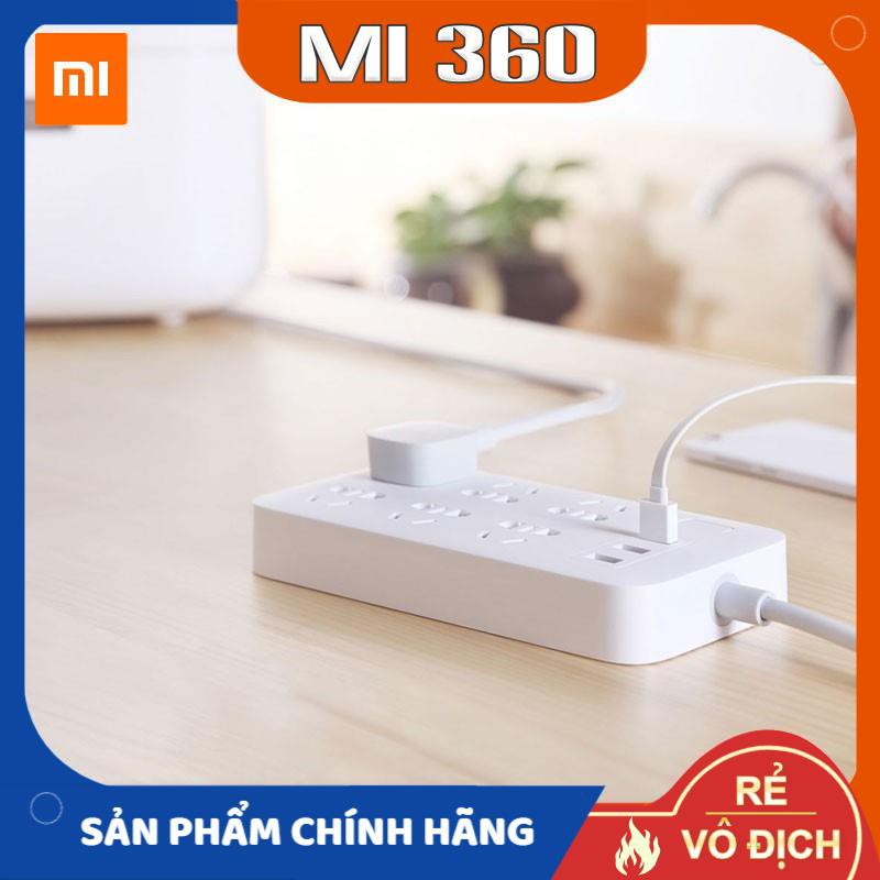 Ổ Cắm Điện Xiaomi Powerstrip 6 Holes 3 USB Chính Hãng