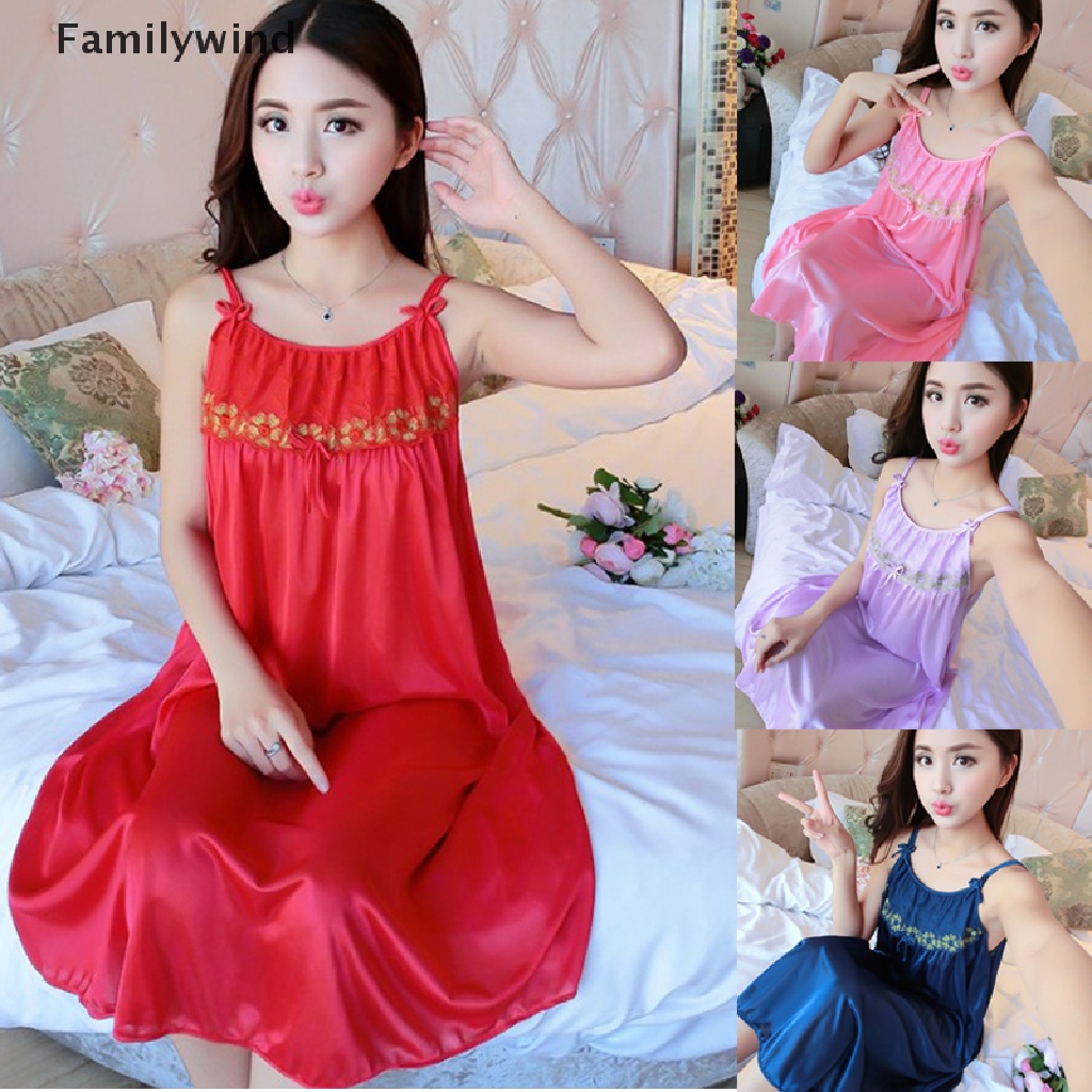 Đầm Ngủ Bằng Lụa Satin Plus Size Quyến Rũ