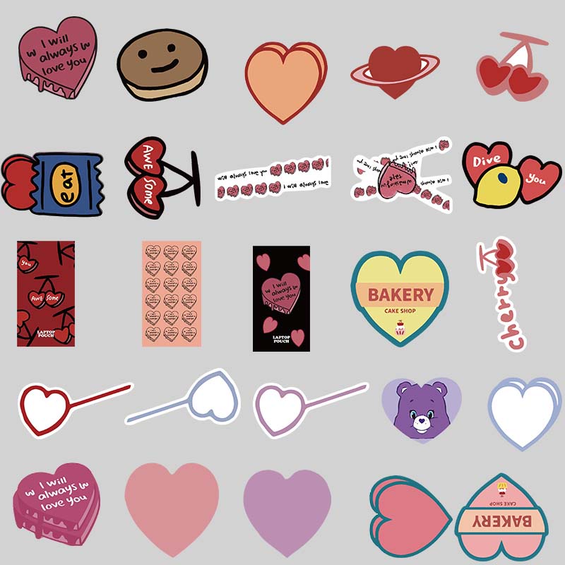 Bộ 44 miếng dán trang trí ván trượt/Laptop/va li chống thấm nước