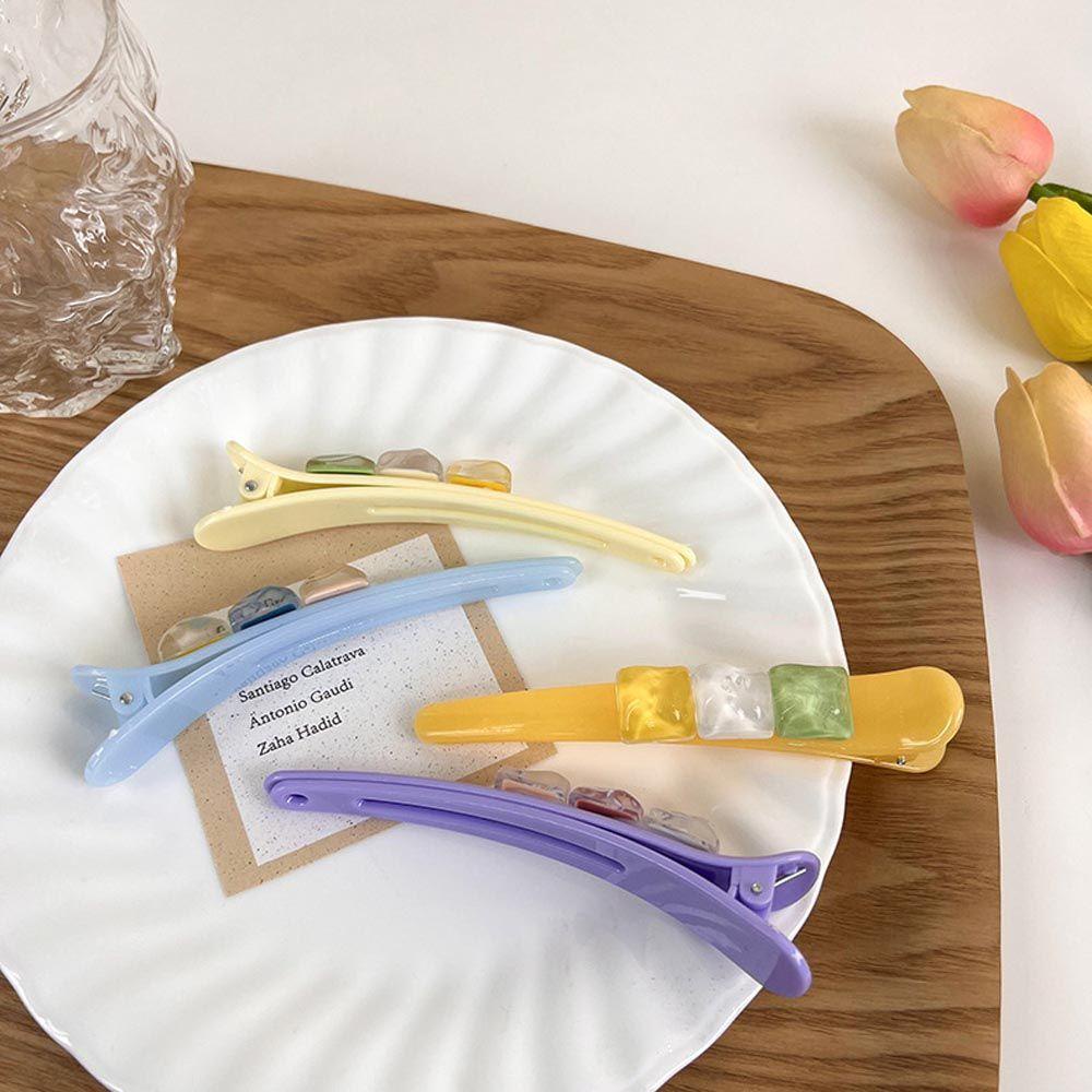 Kẹp Tóc Mỏ Vịt Bằng Acrylic Xinh Xắn WMES15H Cho Bạn Gái