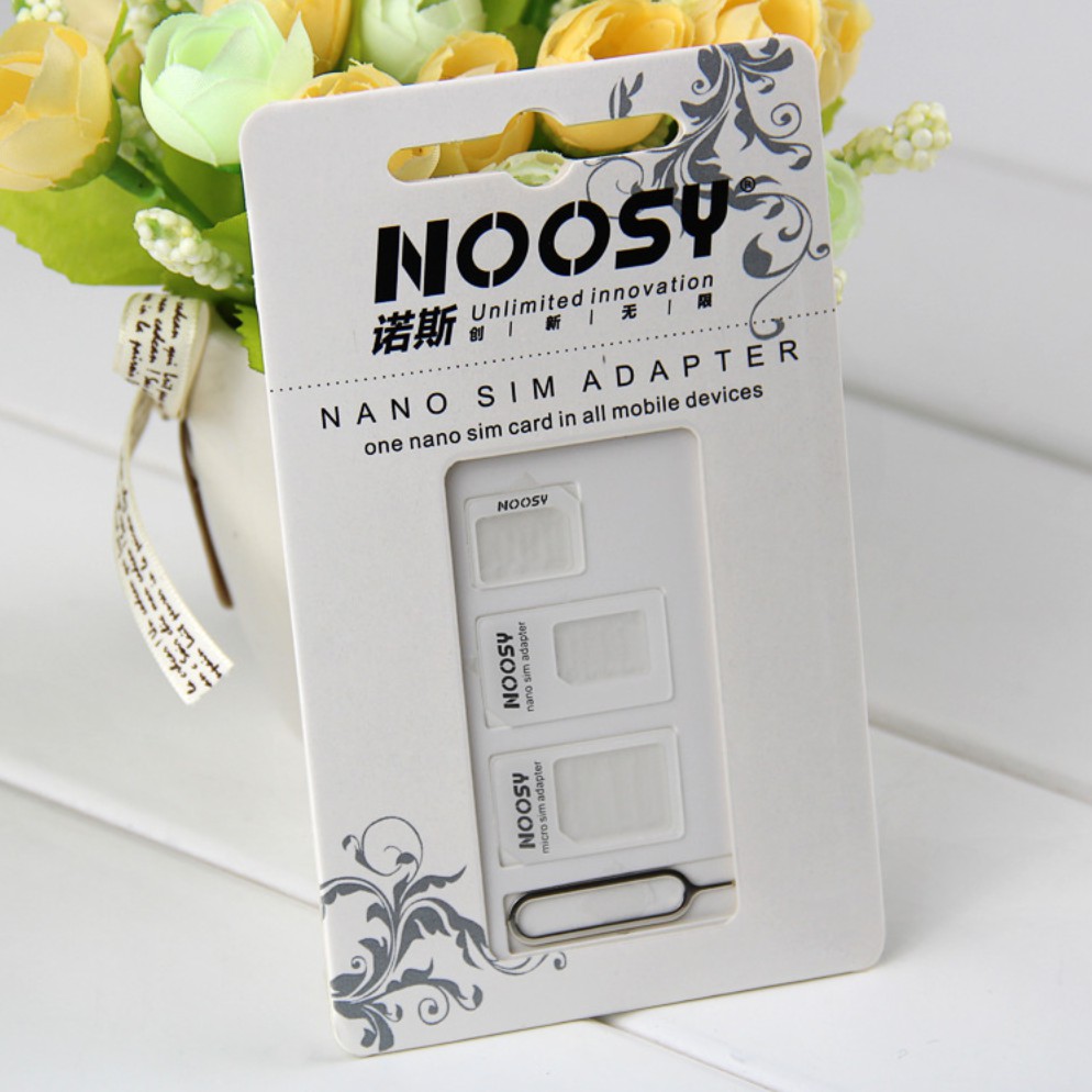 Bộ chuyển đổi sim card đa năng cho điện thoại Nano sim - Micro sim Noosy