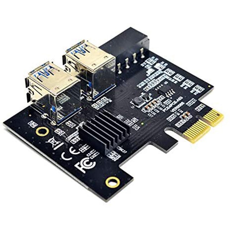 Card Mở Rộng Pci-E 1 Sang 4 Pci-E 1x Sang 16x 4 Cổng Usb 3.0 Cho Btc Miner Mining | BigBuy360 - bigbuy360.vn