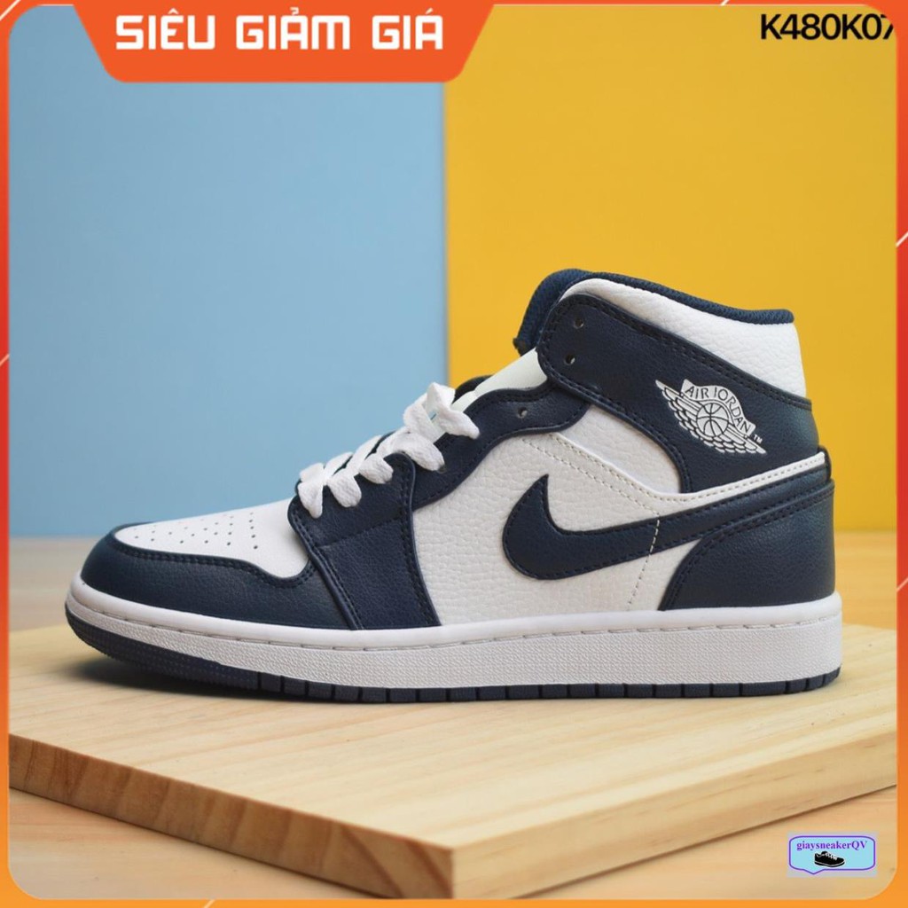(FULL BOX + QUÀ TẶNG) Giày thể thao sneaker Air Jordan 1 Retro high Navy siêu đẹp dành cho nam và nữ
