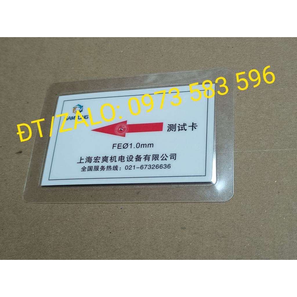Thẻ kiểm tra kim loại của máy dò kim 1.0mm