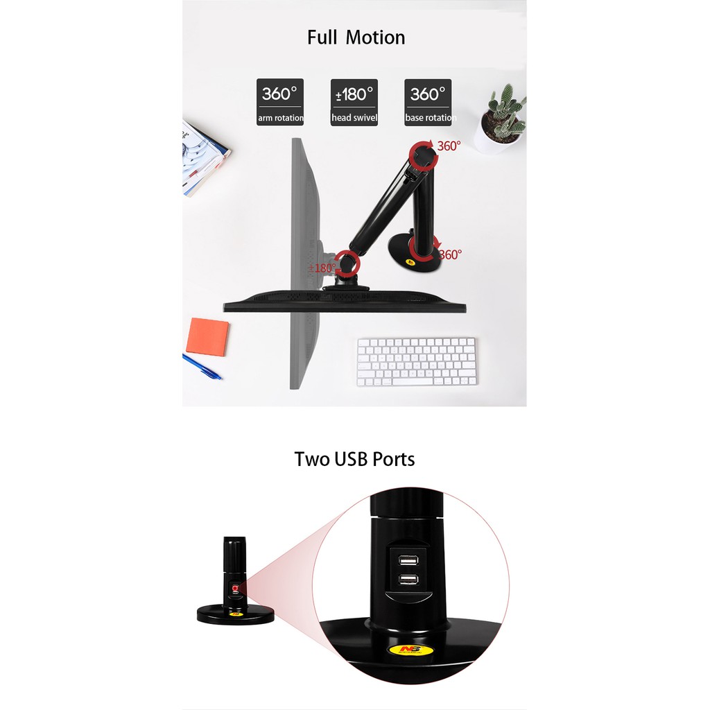 Giá Treo Máy Tính NB - F100A [ Dùng cho Màn Hình 17" - 35" ] - [ HÀNG CHÍNH HÃNG ] - Model 2021 | BigBuy360 - bigbuy360.vn