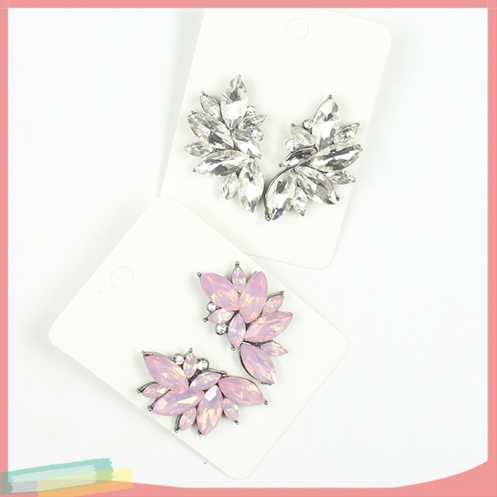 1 Đôi Khuyên Tai Đính Đá Thời Trang Dành Cho Nữ