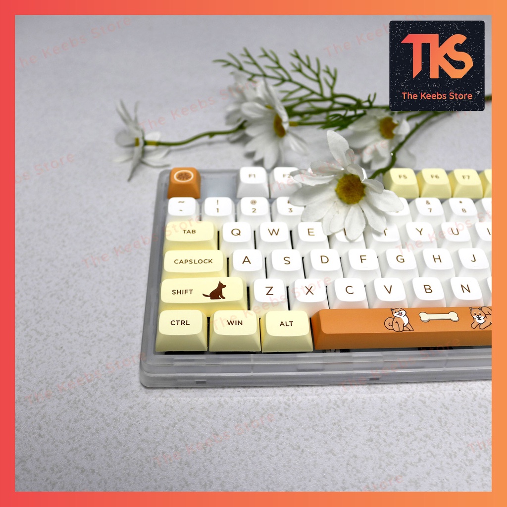 Keycap Shiba Đơn Ngữ | Profile XDA | PBT Dyesub | Nút bàn phím cơ | TKS