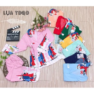 BỘ PIJAMA LỤA TAY DÀI QUẦN DÀI SP0104