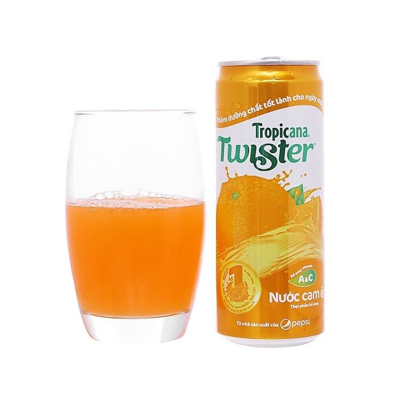 Lốc 6 lon  nước cam ép Twister  330ml.