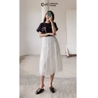 Chân váy cạp xoè 3 tầng CCHAT
