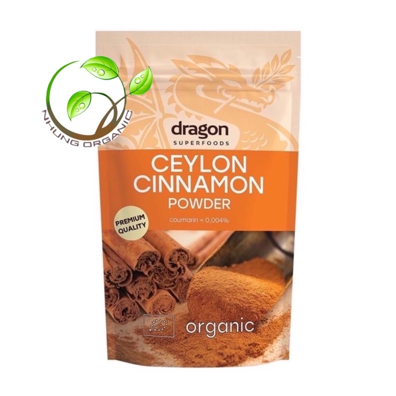 Bột Quế Ceylon Hữu Cơ Dragon Superfoods 150g