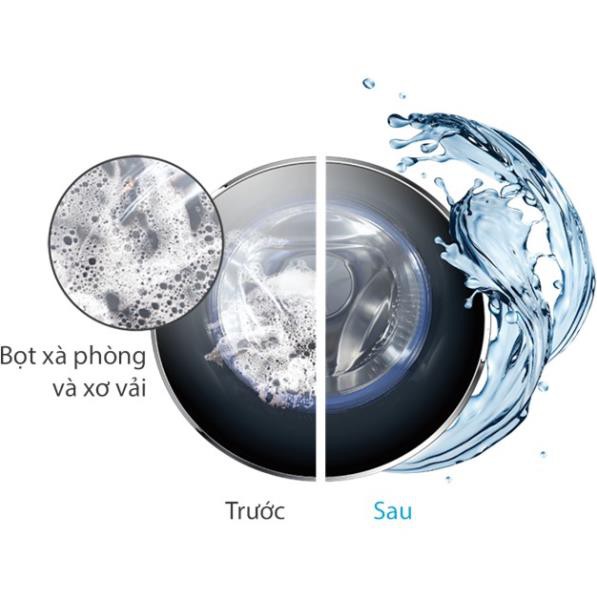 [ VẬN CHUYỂN MIỄN PHÍ KHU VỰC HÀ NỘI ]  Máy giặt Aqua cửa ngang 8.5 kg màu xám bạc AQD-DD850E.S