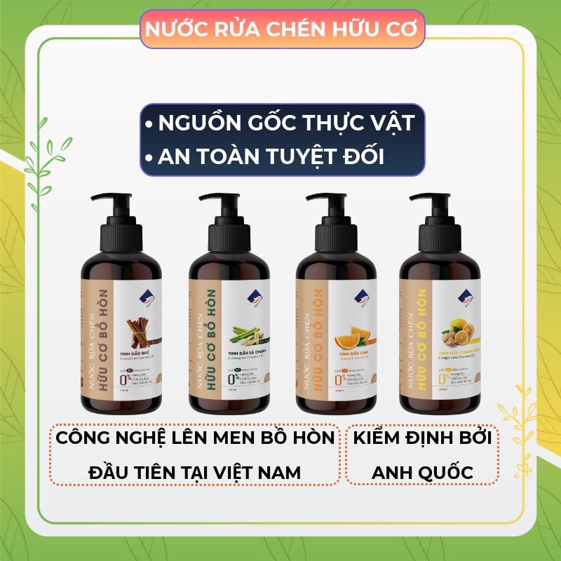 Nước rửa chén hữu cơ bồ hòn Ecocare chính hãng 500ml - An Lành Plaza phân phối