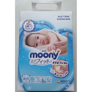 COMBO 19 Hộp Tã Dán Moony NewBorn 76 Miếng (1 hộp có 4 Miếng)