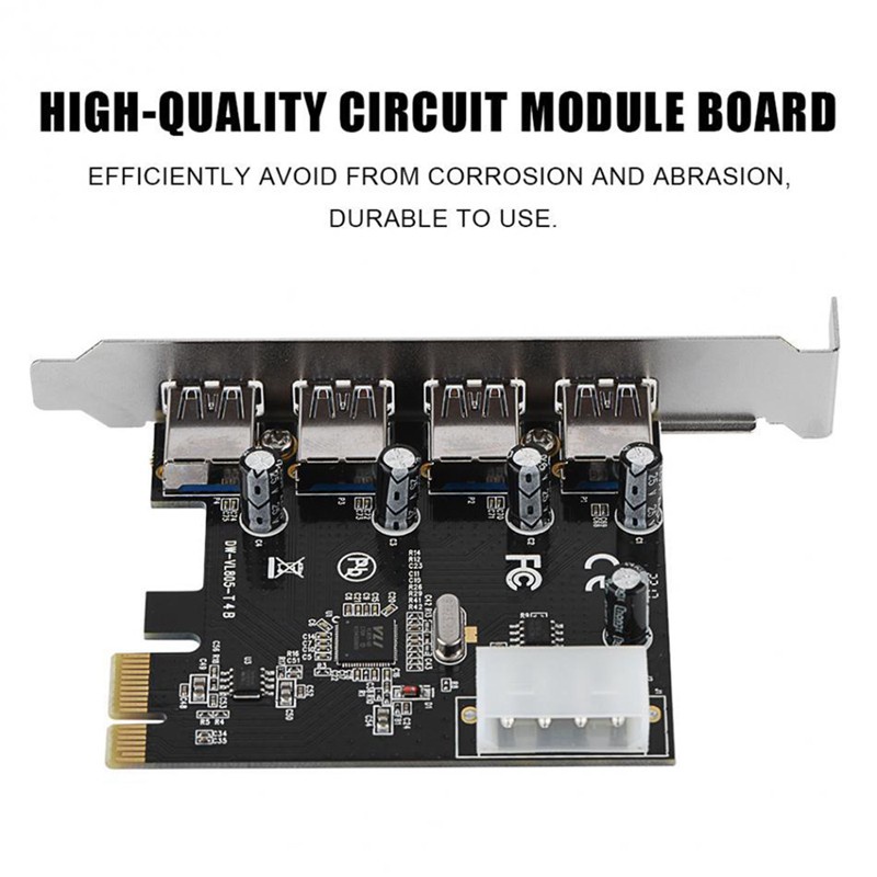 Card Đồ Họa Pci-E Chuyển Đổi Pci Express Sang 4x Usb 3.0 4pin Thẻ | BigBuy360 - bigbuy360.vn