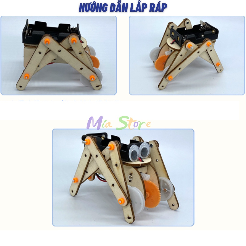 Đồ chơi thông minh, sáng tạo STEM Mô hình lắp ráp Con Nhện cho bé, Đồ chơi cho bé DIY| Giáo dục STEM, STEAM