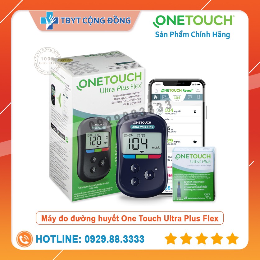 Máy đo đường huyết One Touch Ultra Plus Flex ( Hàng Chính hãng )