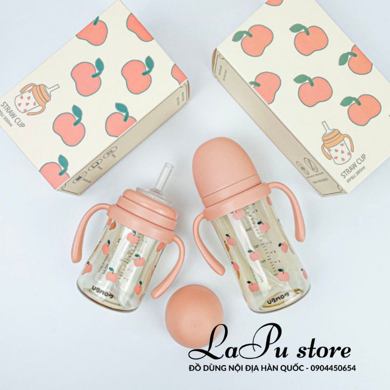 Bình hút tay cầm UBMOM LIMITED  220ml/280ml