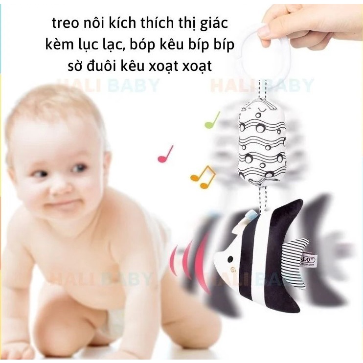 Treo Cũi Kích Thích Thị Giác Đồ Chơi Treo Nôi Lục Lạc Treo Xe Đẩy Cho Bé Từ Sơ Sinh TOLOLO TN12