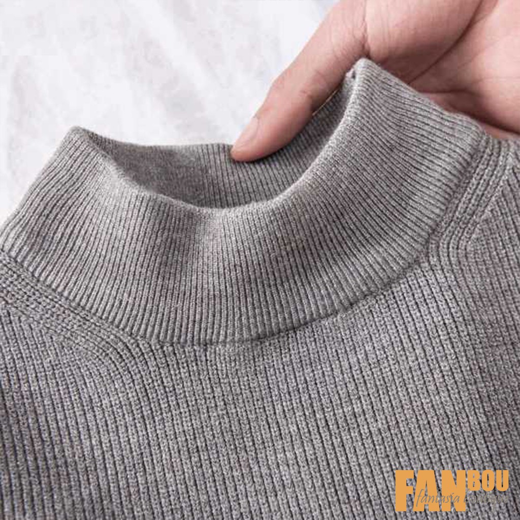 ÁO THUN NAM GÂN LEN CỔ LỌ TAY DÀI | BigBuy360 - bigbuy360.vn