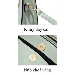 Túi Xách Nữ Quai Xách Dây Lụa Da Trơn