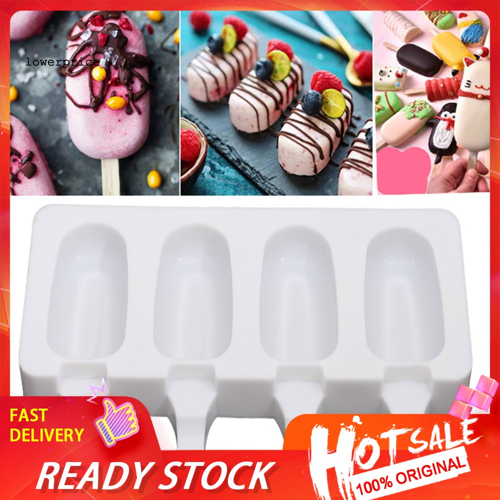 Khuôn Làm Kem 4 Ngăn