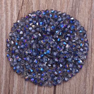 Rất nhiều bicone pha lê thủy tinh rời Hạt Trang sức Làm DIY 4mm 100 cái / gói
