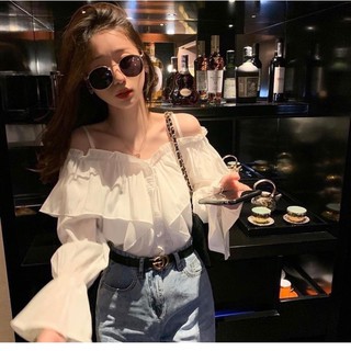 Áo Kiểu Rớt Vai Tầng Tay Bo - KA23